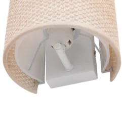 Aplique de pared Lindby Soula, 20 cm, beige, plástico, E27