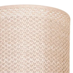 Aplique de pared Lindby Soula, 20 cm, beige, plástico, E27