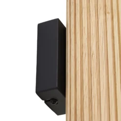 Aplique de pared Lindby Stralino, 2 luces, altura 22 cm, madera