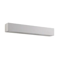 Aplique de pared Lindby Tjada, 51 cm, blanco, escayola, G9, pintable