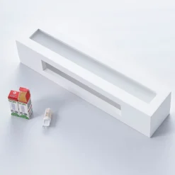Aplique de pared Lindby Tjada, 35 cm, blanco, escayola, G9, pintable