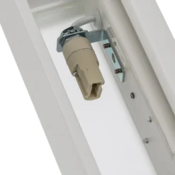 Aplique de pared Lindby Tjada, 22 cm, blanco, escayola, G9, pintable