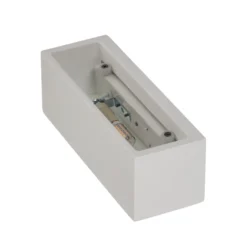 Aplique de pared Lindby Tjada, 22 cm, blanco, escayola, G9, pintable