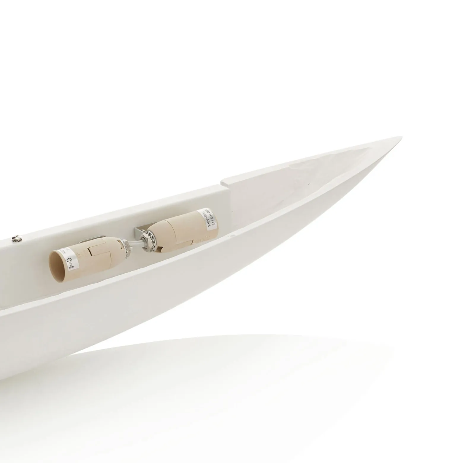 Aplique de pared Lindby Tommi, blanco, escayola, 100 cm, E14, pintable