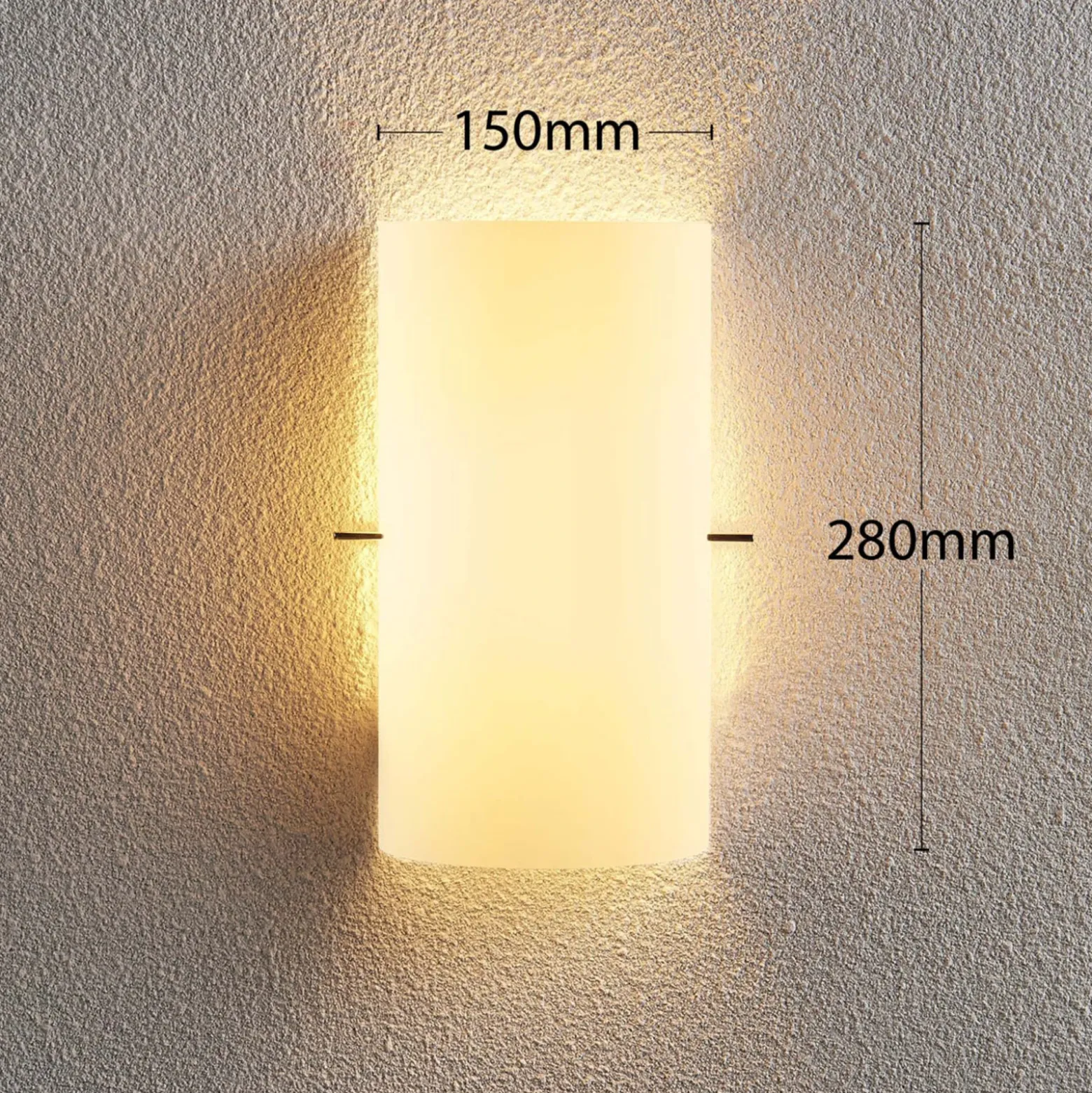 Aplique de pared Lindby Tuli, 28 cm, cristal, semicircular, E14