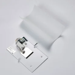 Aplique de pared Lindby Tuli, 28 cm, cristal, semicircular, E14