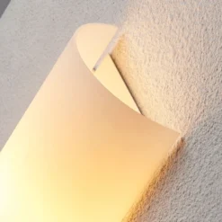 Aplique de pared Lindby Tuli, 28 cm, cristal, semicircular, E14