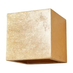 Aplique de pared Lindby Yade, 11 cm, dorado, escayola, G9