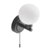 Aplique de pared Lindby Zaniba, negro
