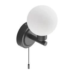 Aplique de pared Lindby Zaniba, negro