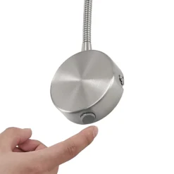 Aplique de pared Lioma de Lindby con brazo flexible, níquel