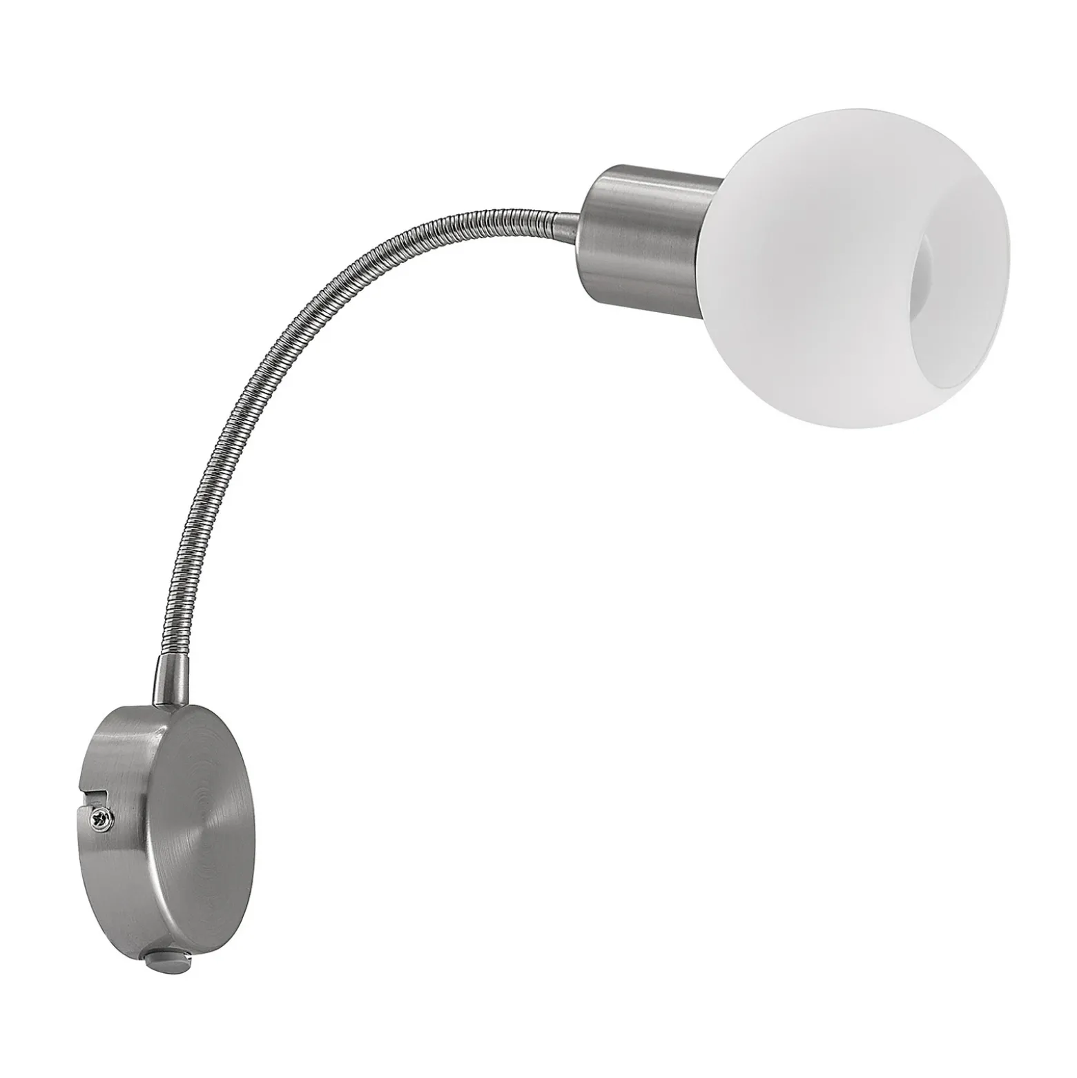 Aplique de pared Lioma de Lindby con brazo flexible, níquel
