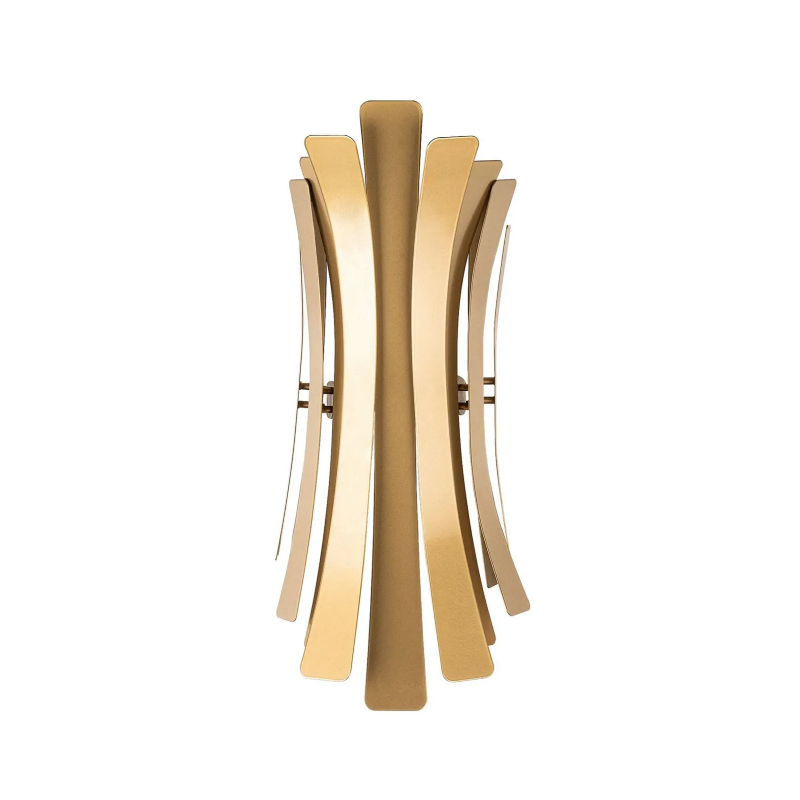 Aplique de pared Lınea, color dorado, altura 48 cm, metal, E14