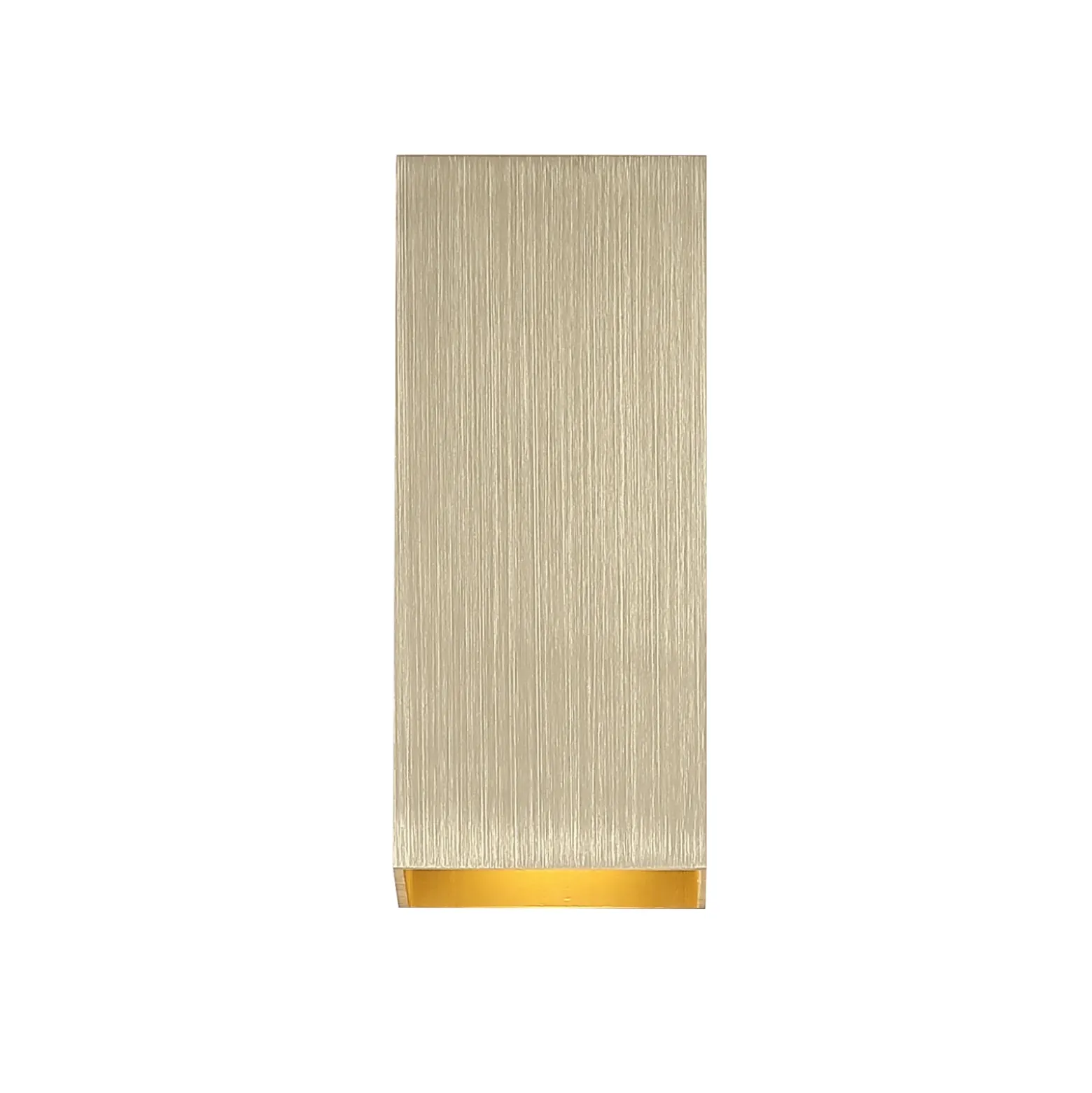 Aplique de pared London Square, color dorado, altura 15 cm, 2 luces.