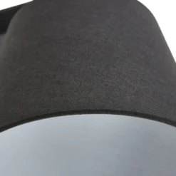 Aplique de pared Lucande Marvaine, negro/oro, regulable