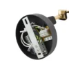 Aplique de pared Lucande Marvaine, negro/oro, regulable