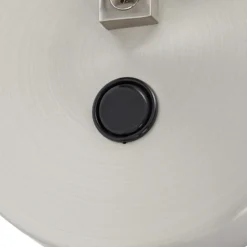 Aplique de pared Lucande Silka, 14 cm, níquel, flexible, enchufe