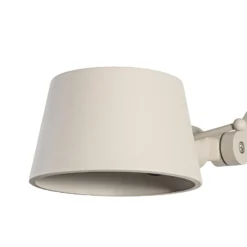 Aplique de pared Lucande Silka, 91 cm, beige, regulable, E27