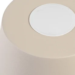 Aplique de pared Lucande Silka, 14 cm, beige, flexible, enchufe