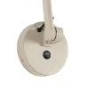 Aplique de pared Lucande Silka, 91 cm, beige, regulable, E27