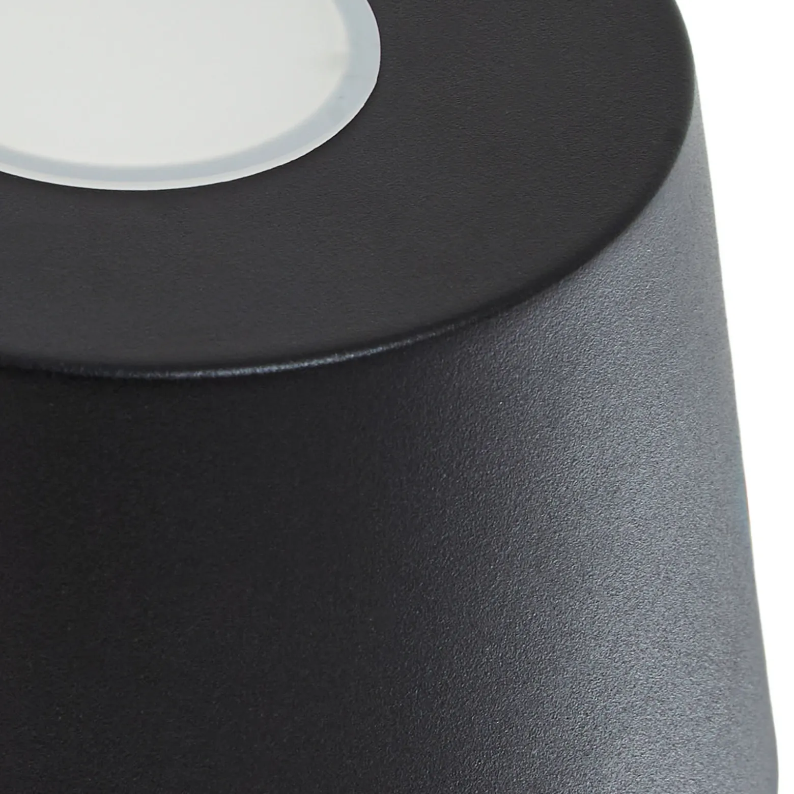Aplique de pared Lucande Silka, 14 cm, negro, flexible, enchufe