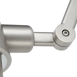 Aplique de pared Lucande Silka, 91 cm, níquel, regulable, E27