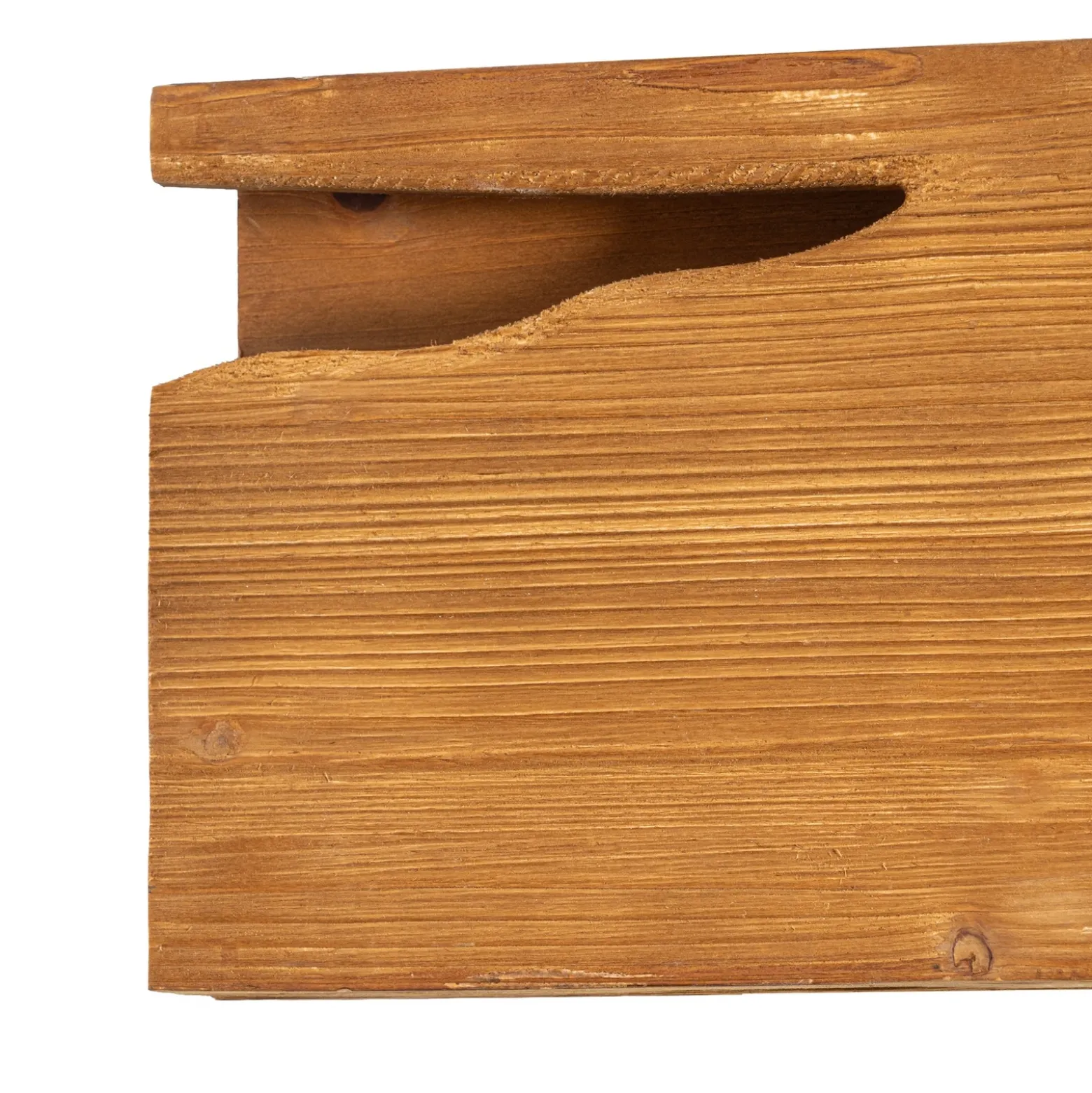 Aplique de pared Lucande Tarry, madera, ancho 45 cm, 2 x E14