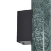 Aplique de pared Lucande Tavira, verde veteado, luz hacia arriba/abajo, GU10