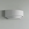 Aplique de pared Lucien de Lindby, blanco, yeso, se puede pintar, arriba/abajo,
