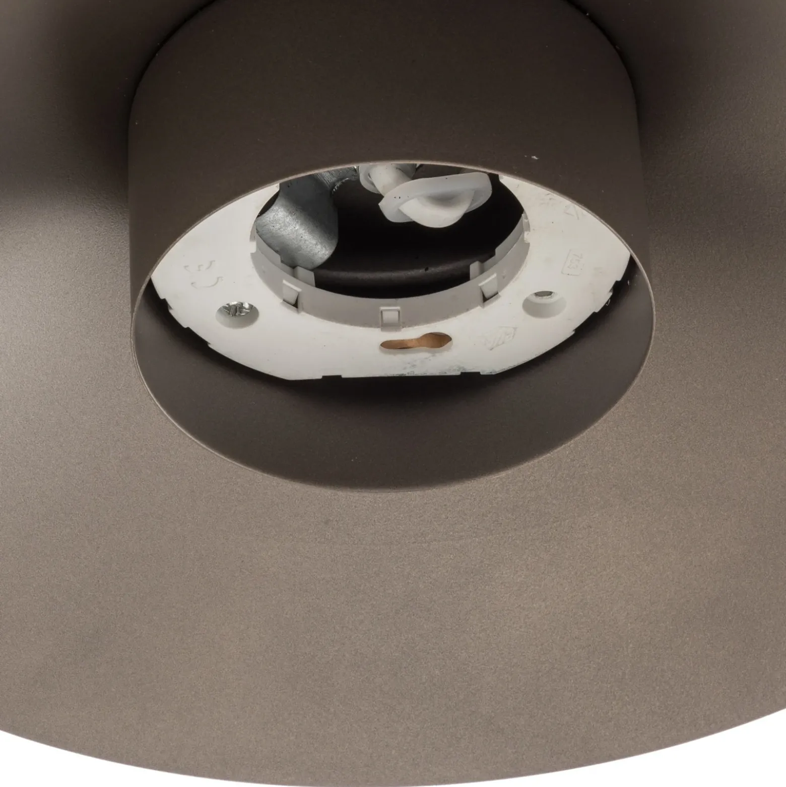 Aplique de pared Lume, marrón, metal, altura 30,5 cm