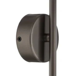 Aplique de pared Lume, marrón, metal, altura 30,5 cm