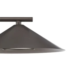 Aplique de pared Lume, marrón, metal, altura 30,5 cm