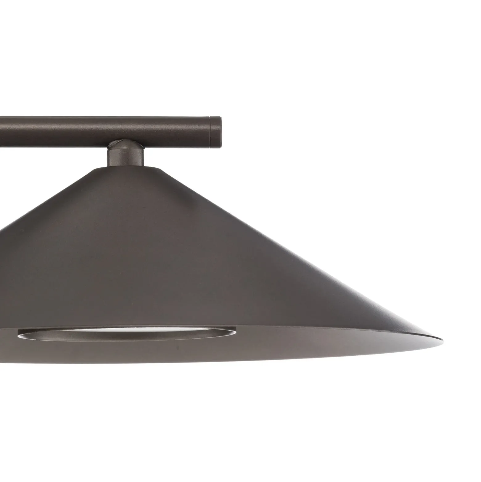 Aplique de pared Lume, marrón, metal, altura 30,5 cm