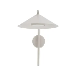Aplique de pared Lume S, color greige, metal, 31 cm de altura, GX53