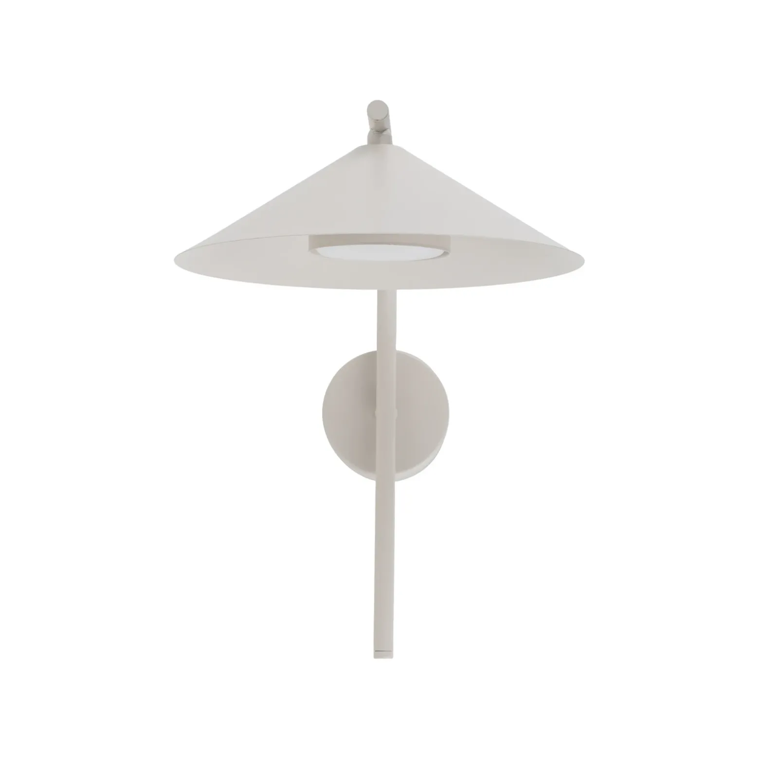 Aplique de pared Lume S, color greige, metal, 31 cm de altura, GX53