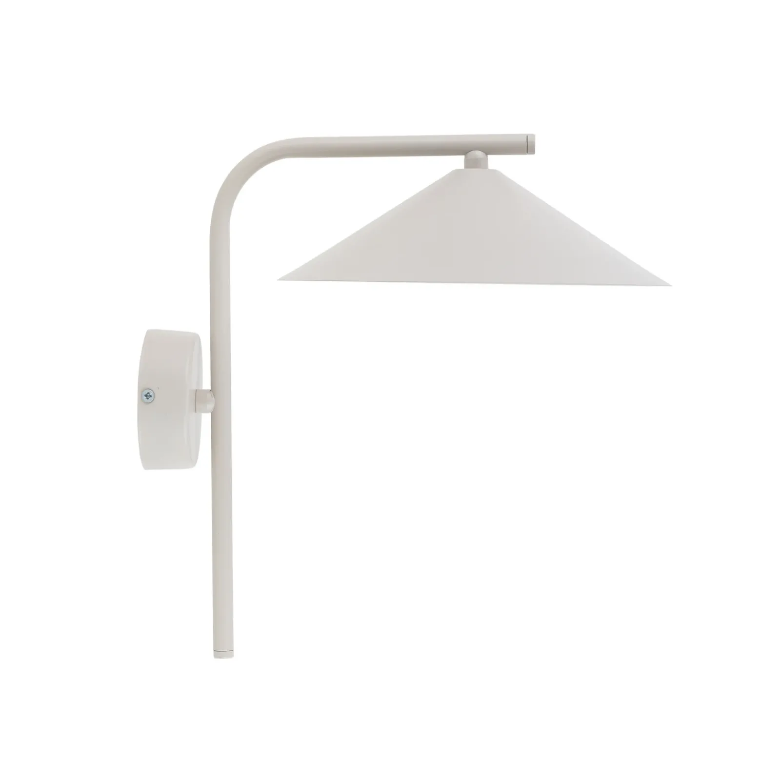 Aplique de pared Lume S, color greige, metal, 31 cm de altura, GX53