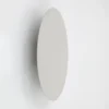 Aplique de pared Luna, beige, luz indirecta, Ø 30 cm, acero