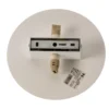Aplique de pared Lunia New, blanco, Ø 20 cm