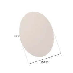 Aplique de pared Lunia New, blanco, Ø 20 cm
