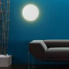 Aplique de pared Lunia New, blanco, Ø 40 cm