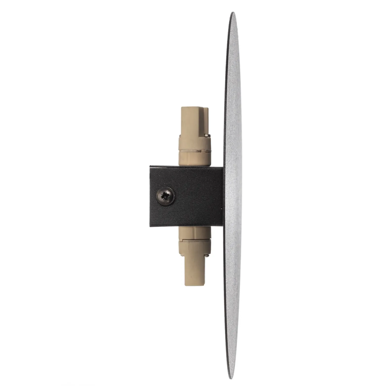 Aplique de pared Lunia New, negro, Ø 20 cm