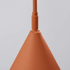 Aplique de pared LYS, ocre, Ø 14 cm, metal, enchufe, E14