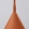 Aplique de pared LYS, ocre, Ø 14 cm, metal, enchufe, E14