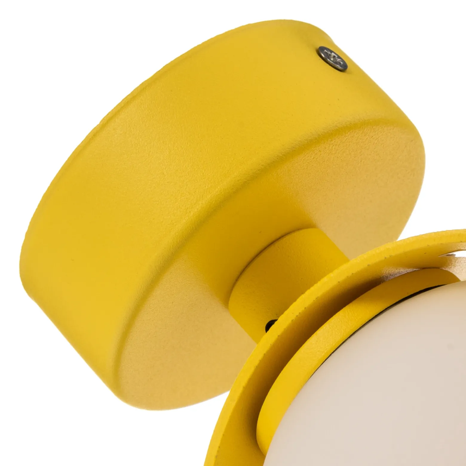 Aplique de pared Mado, amarillo, metal, 10 cm de ancho, G9