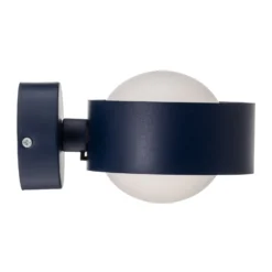Aplique de pared Mado de acero, azul, 1 luz