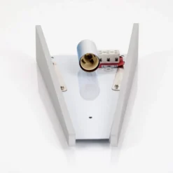 Aplique de pared Magnus de Lindby, blanco, cristal, altura 31 cm, E14