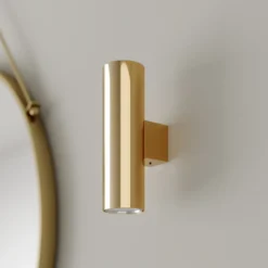 Aplique de pared Marion de Euluna, latón Altura 18 cm Acero up/down