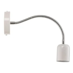 Aplique de pared Maxi con brazo flexible, blanco
