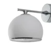 Aplique de pared Mina, color cromo, metal/vidrio