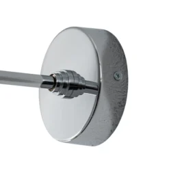 Aplique de pared Mina, color cromo, metal/vidrio